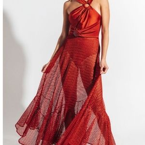 PatBo asymmetric cutout netted maxi Beach dress.  Worn only once.